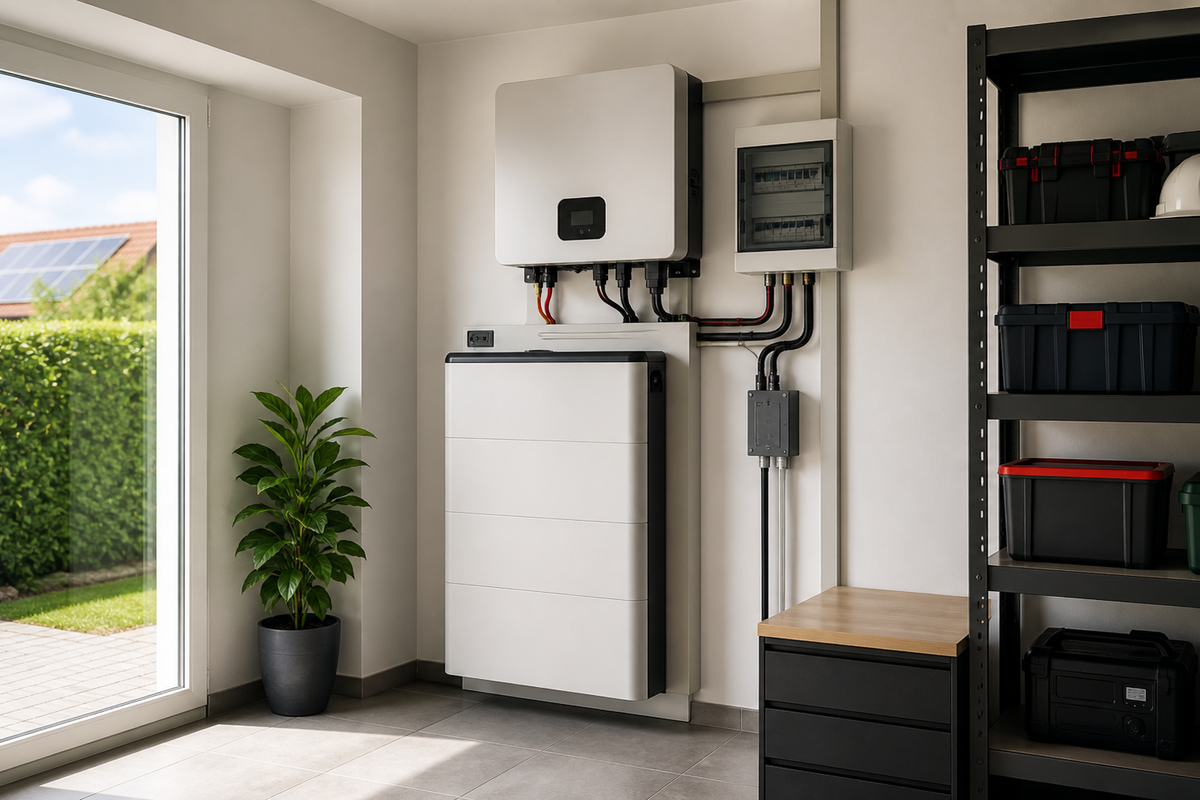 Inverter solarne elektrane u garaži obiteljske kuće
